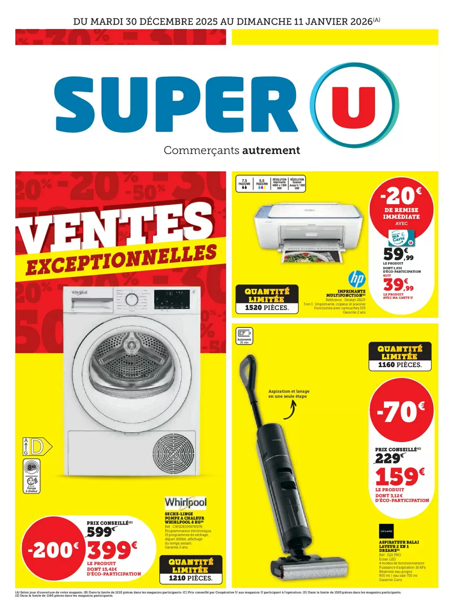 Catalogue Super U 30/12/2025 – 11/01/2026