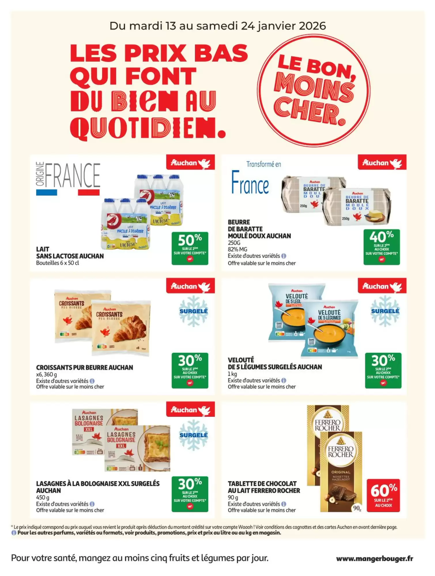 Catalogue Auchan Supermarch&eacute; 13/01/2026 – 24/01/2026