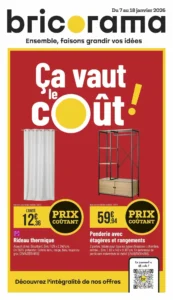Catalogue Bricorama 07/01/2026 – 18/01/2026