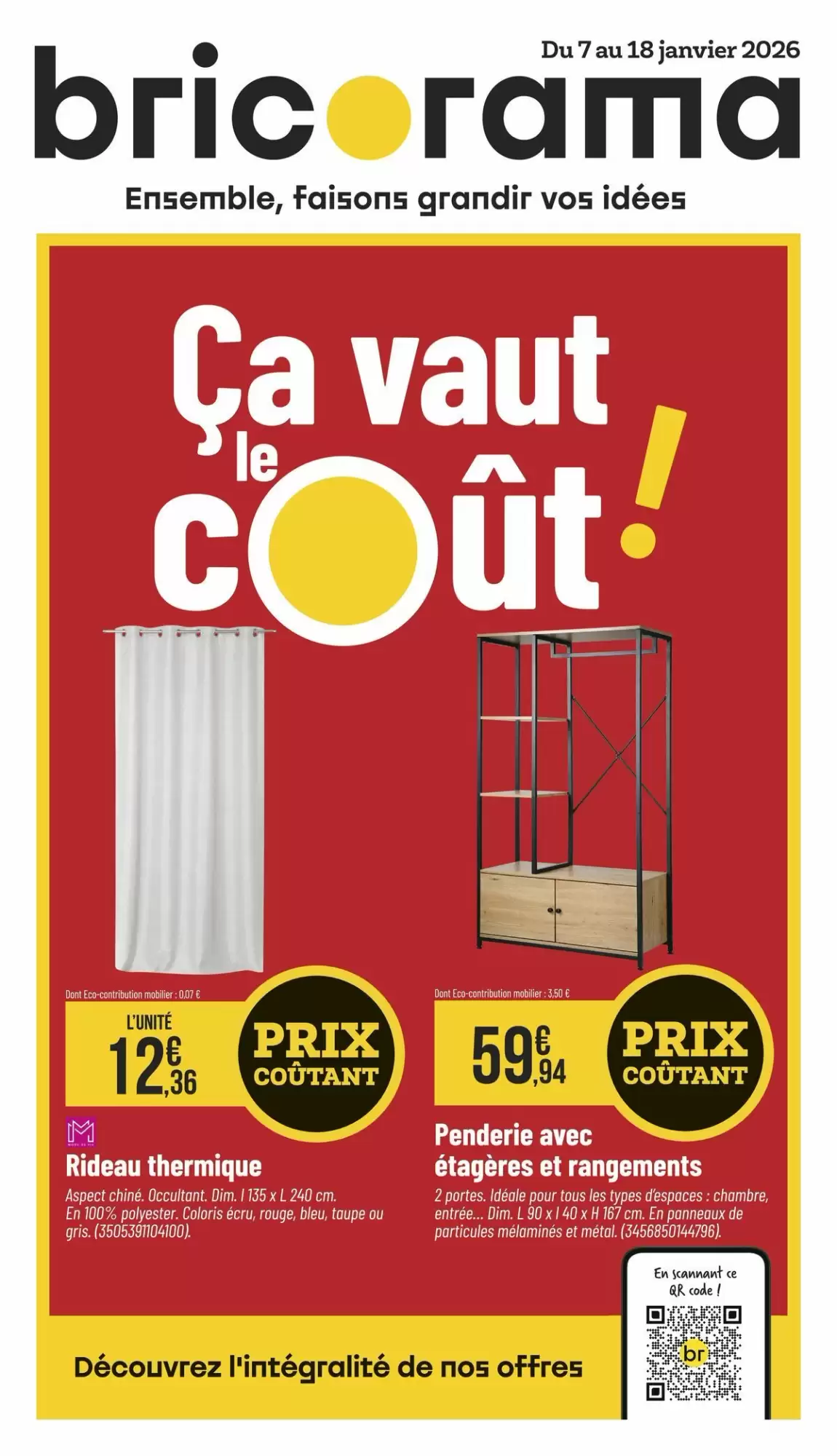 Catalogue Bricorama 07/01/2026 – 18/01/2026