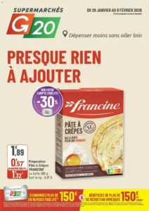 Catalogue G20 28/01/2026 – 08/02/2026