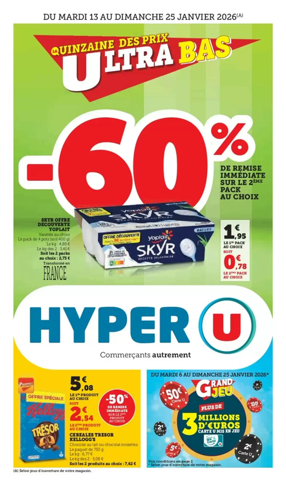 Catalogue Hyper U 13/01/2026 – 25/01/2026