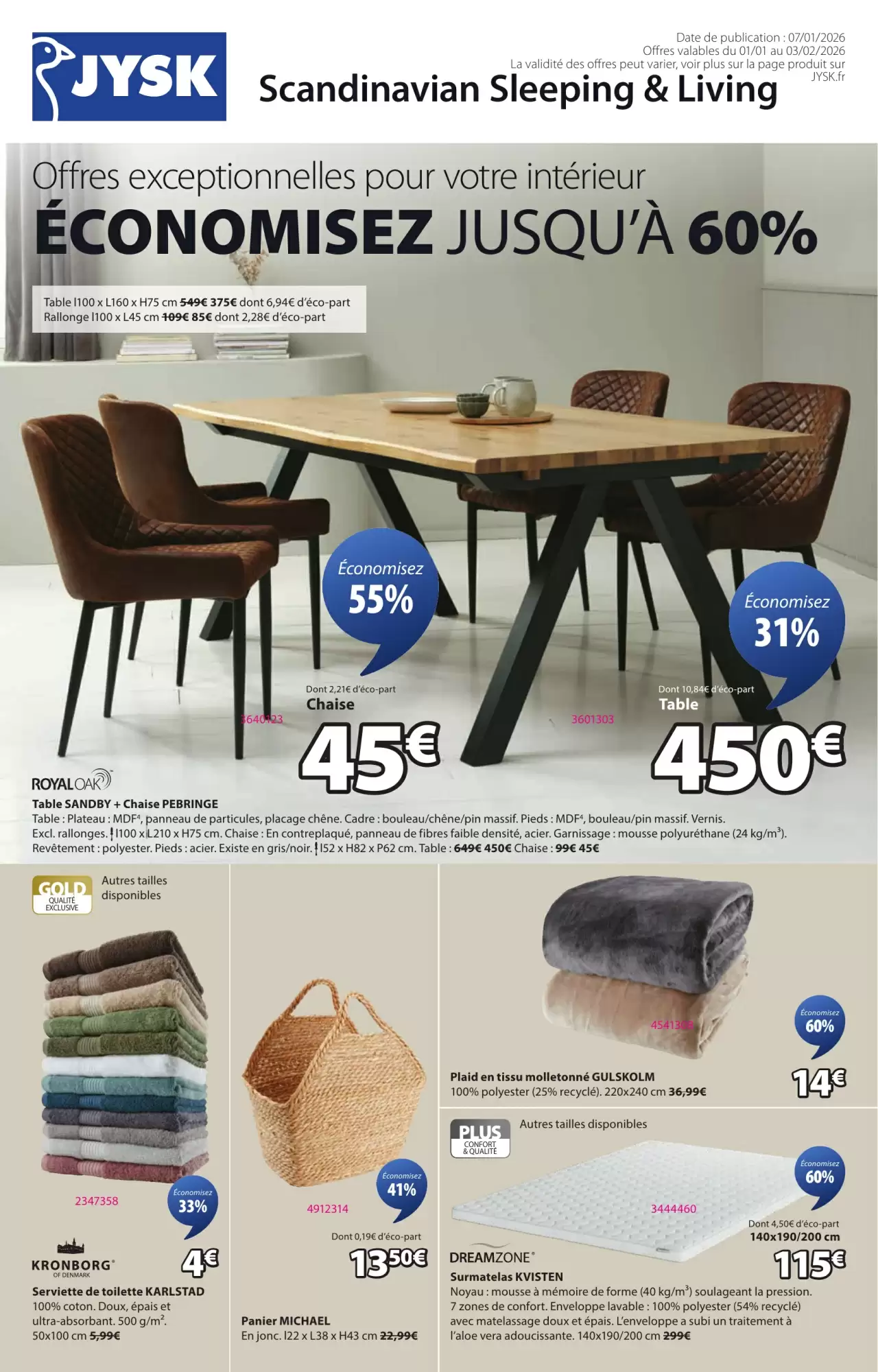 Catalogue JYSK 01/01/2026 – 03/02/2026