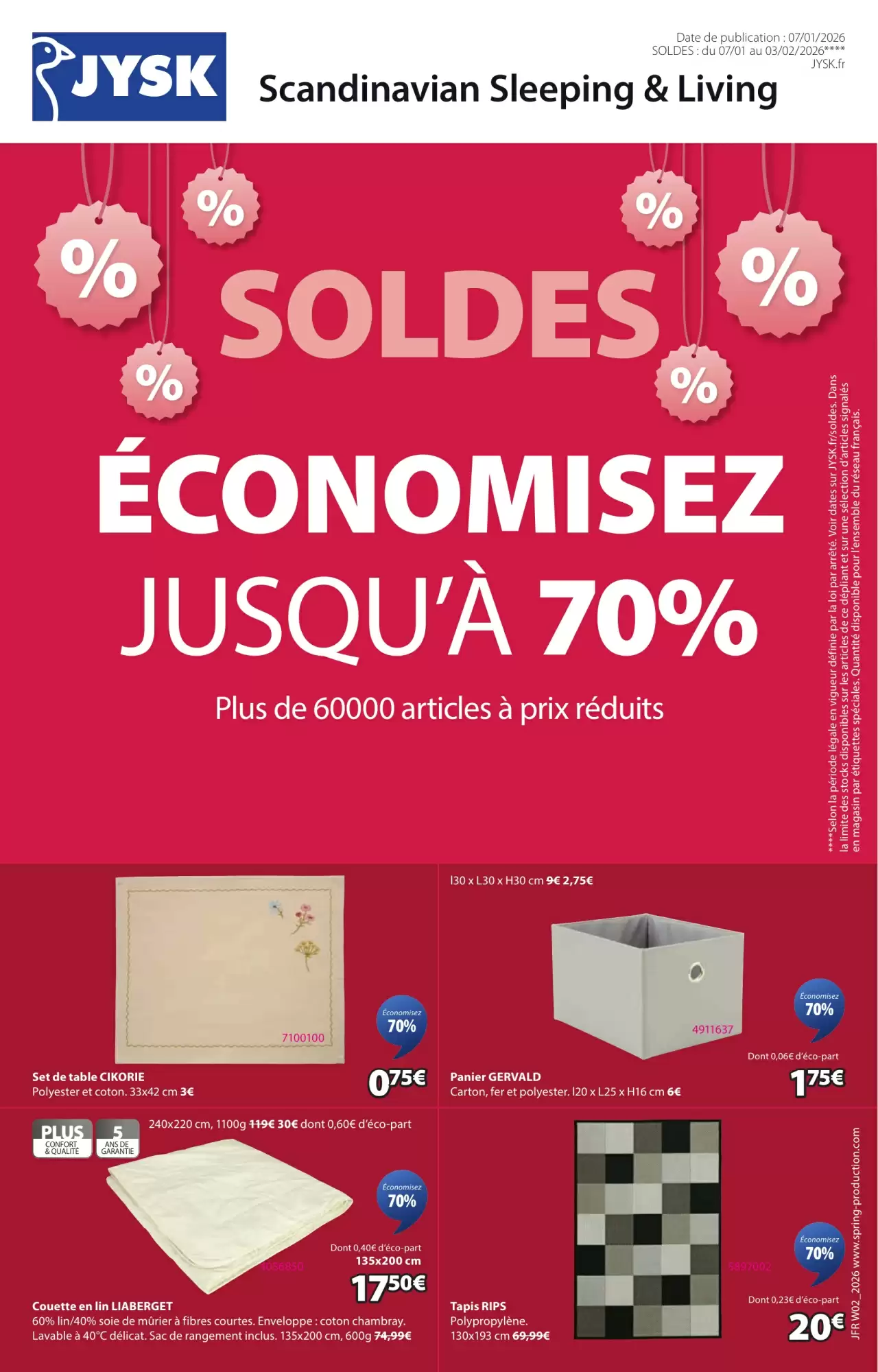 Catalogue JYSK 07/01/2026 – 03/02/2026