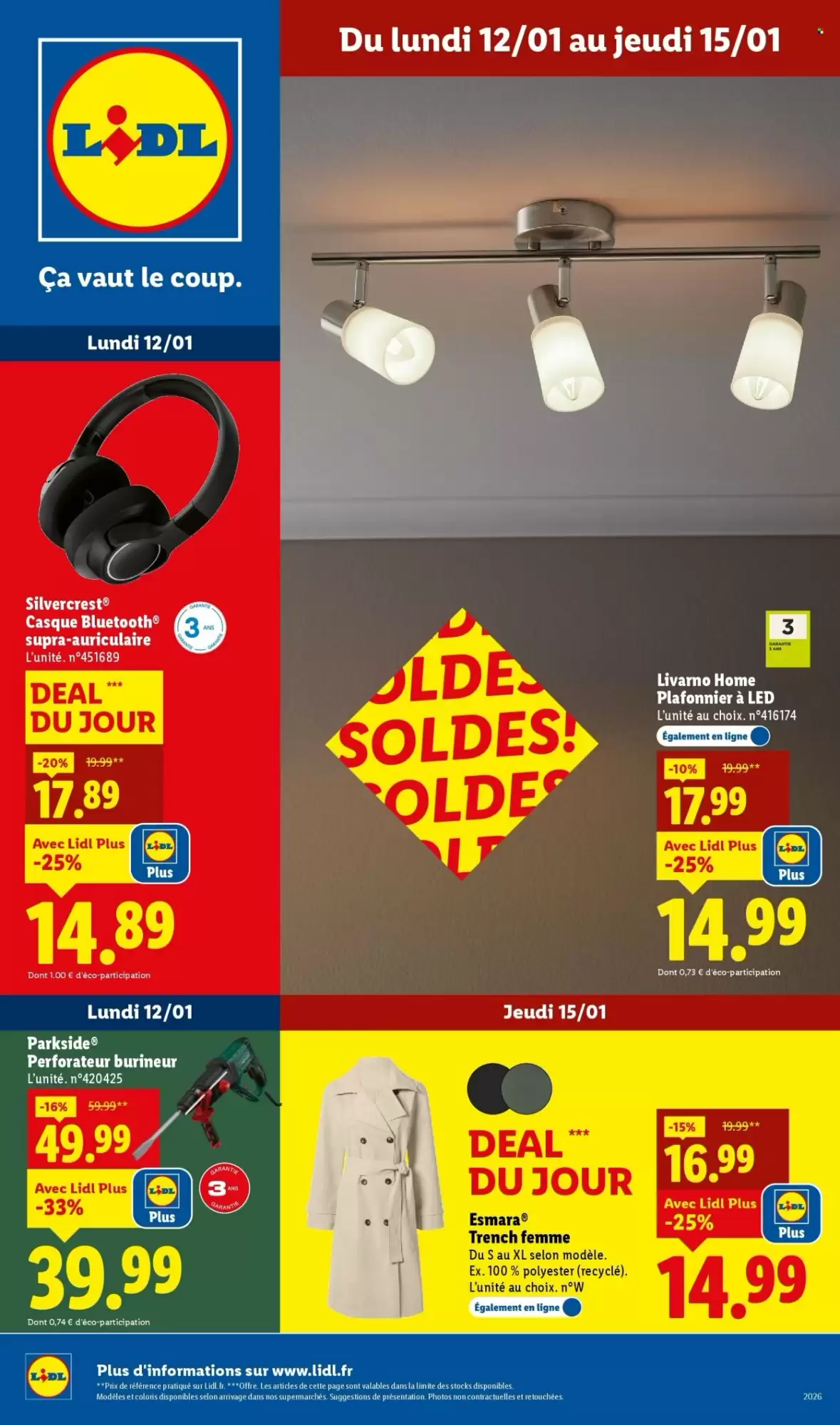 Catalogue Lidl 12/01/2026 – 15/01/2026