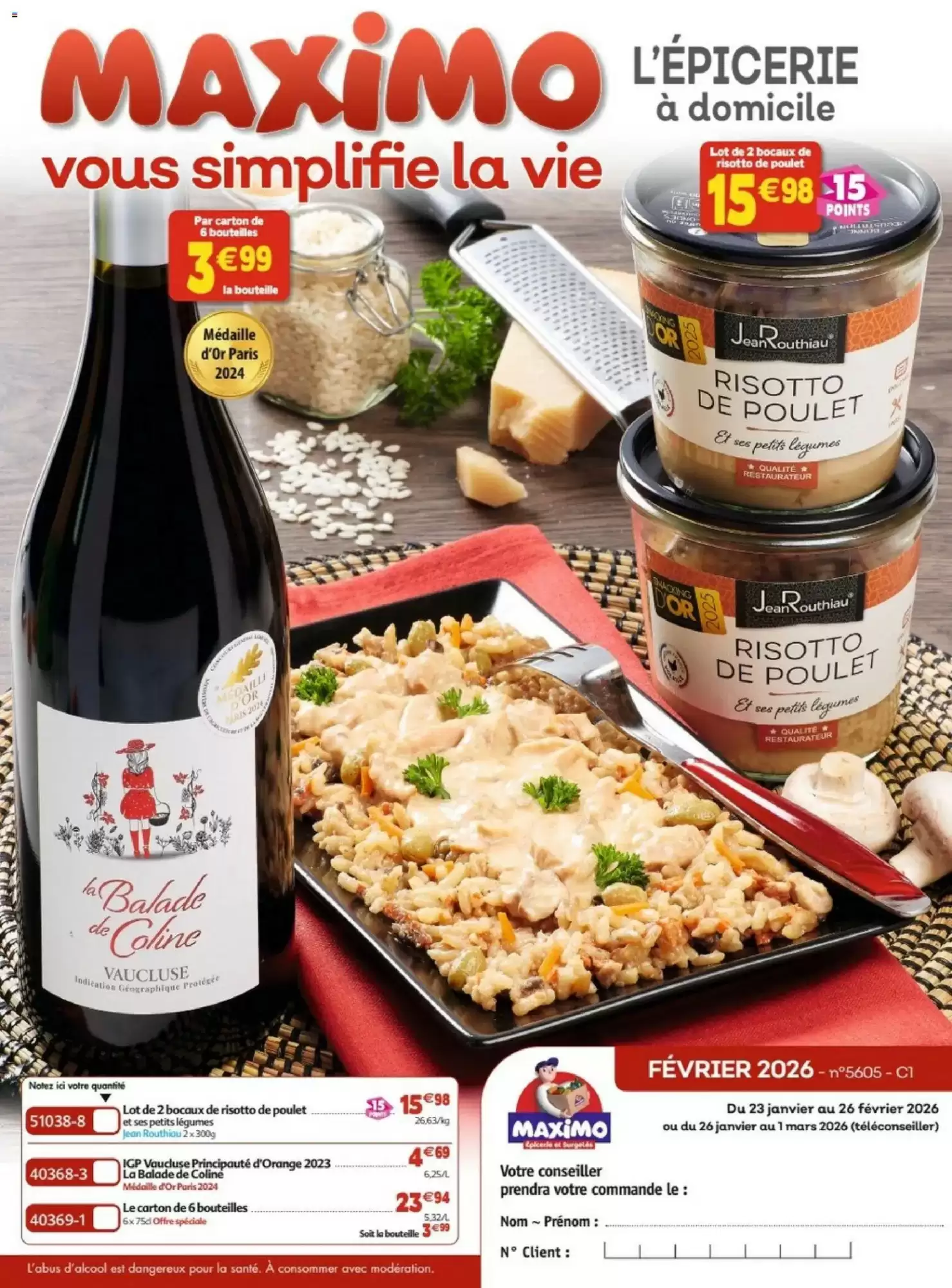 Catalogue Maximo 23/01/2026 – 26/02/2026