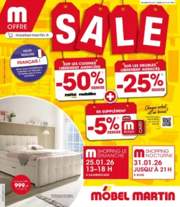 Catalogue M&ouml;bel Martin 13/01/2026 – 31/01/2026