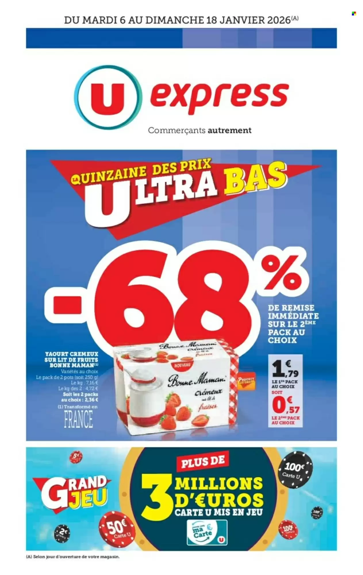Catalogue U Express 06/01/2026 – 18/01/2026