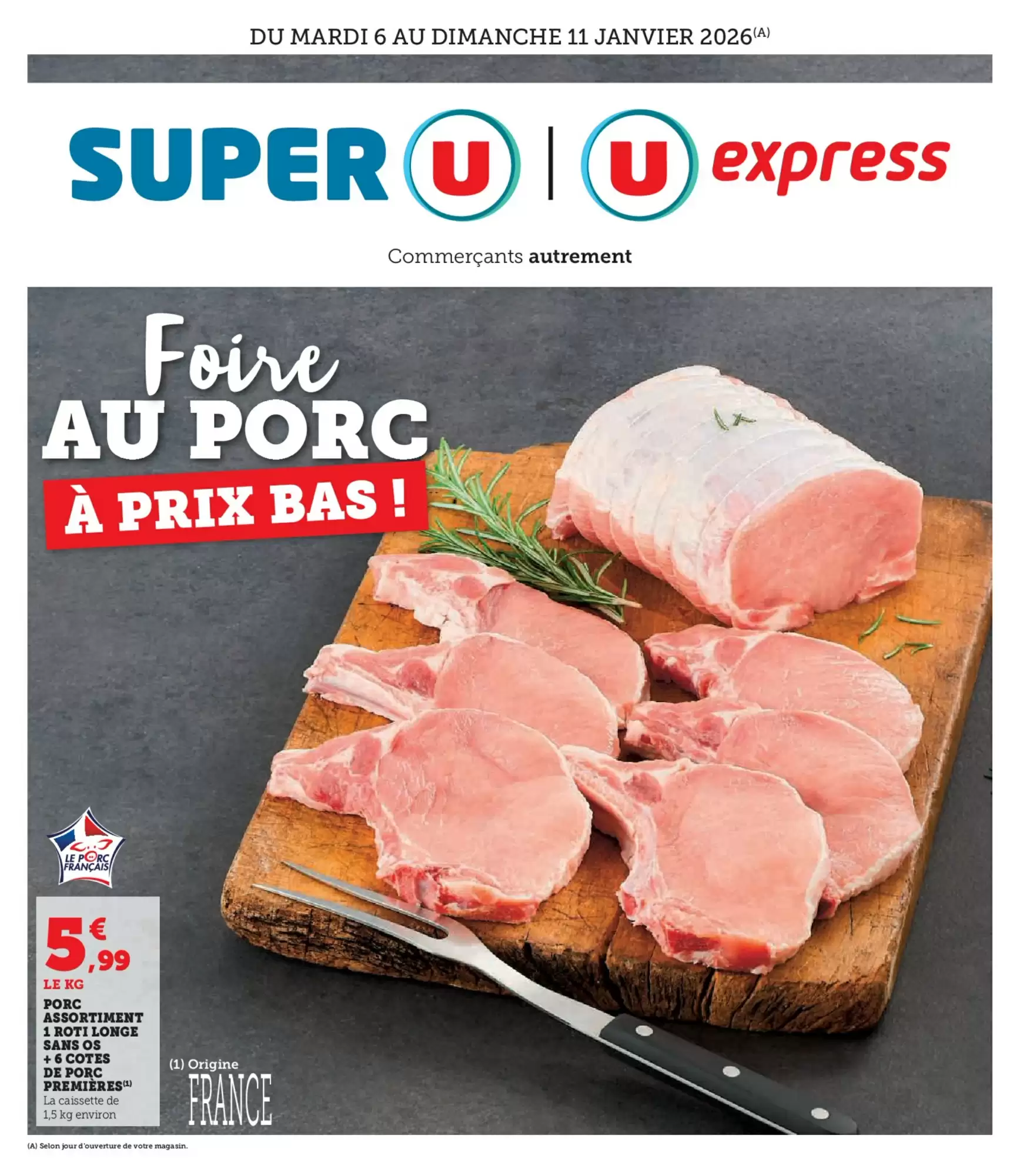 Catalogue U Express 06/01/2026 – 11/01/2026