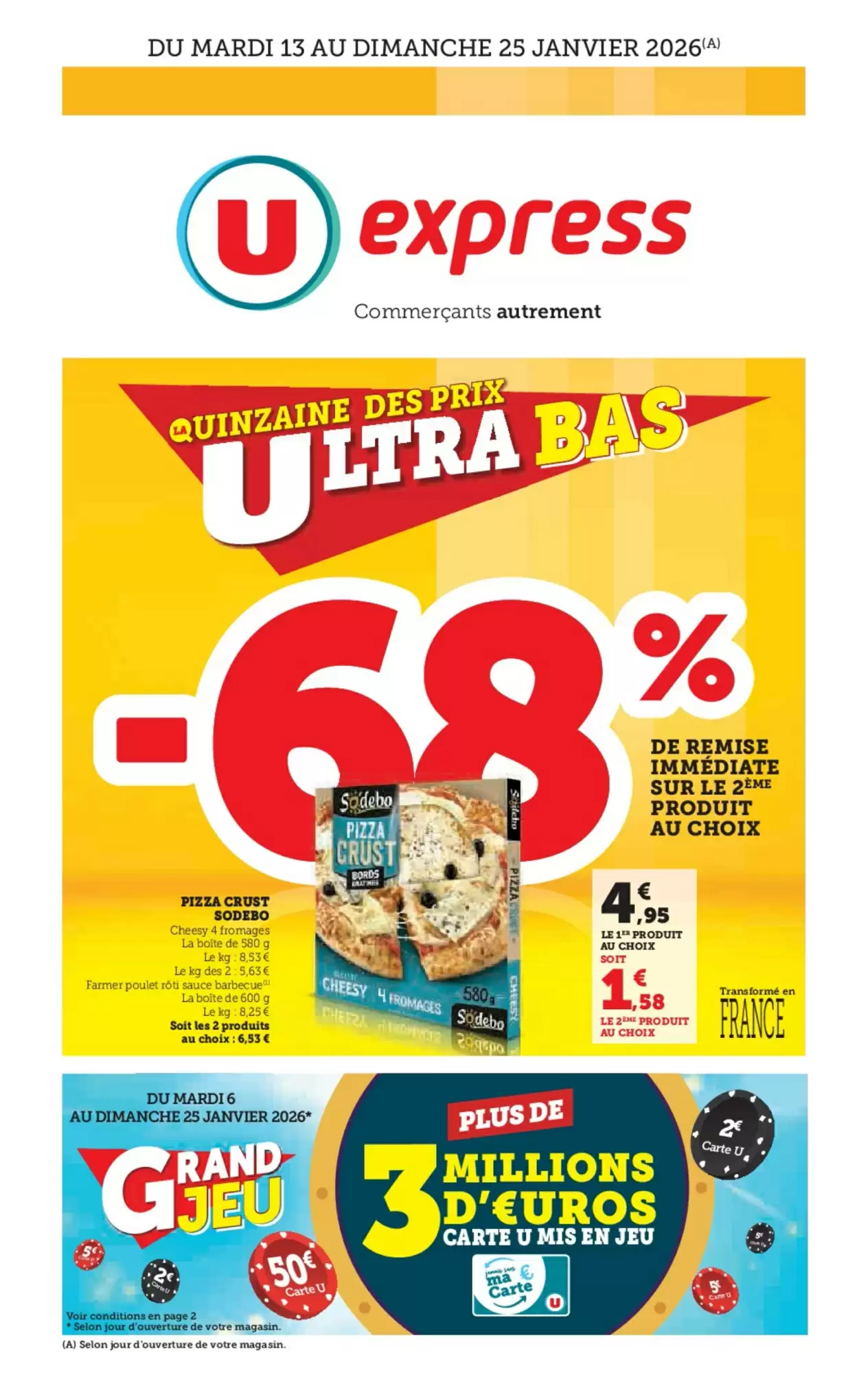Catalogue U Express 13/01/2026 – 25/01/2026