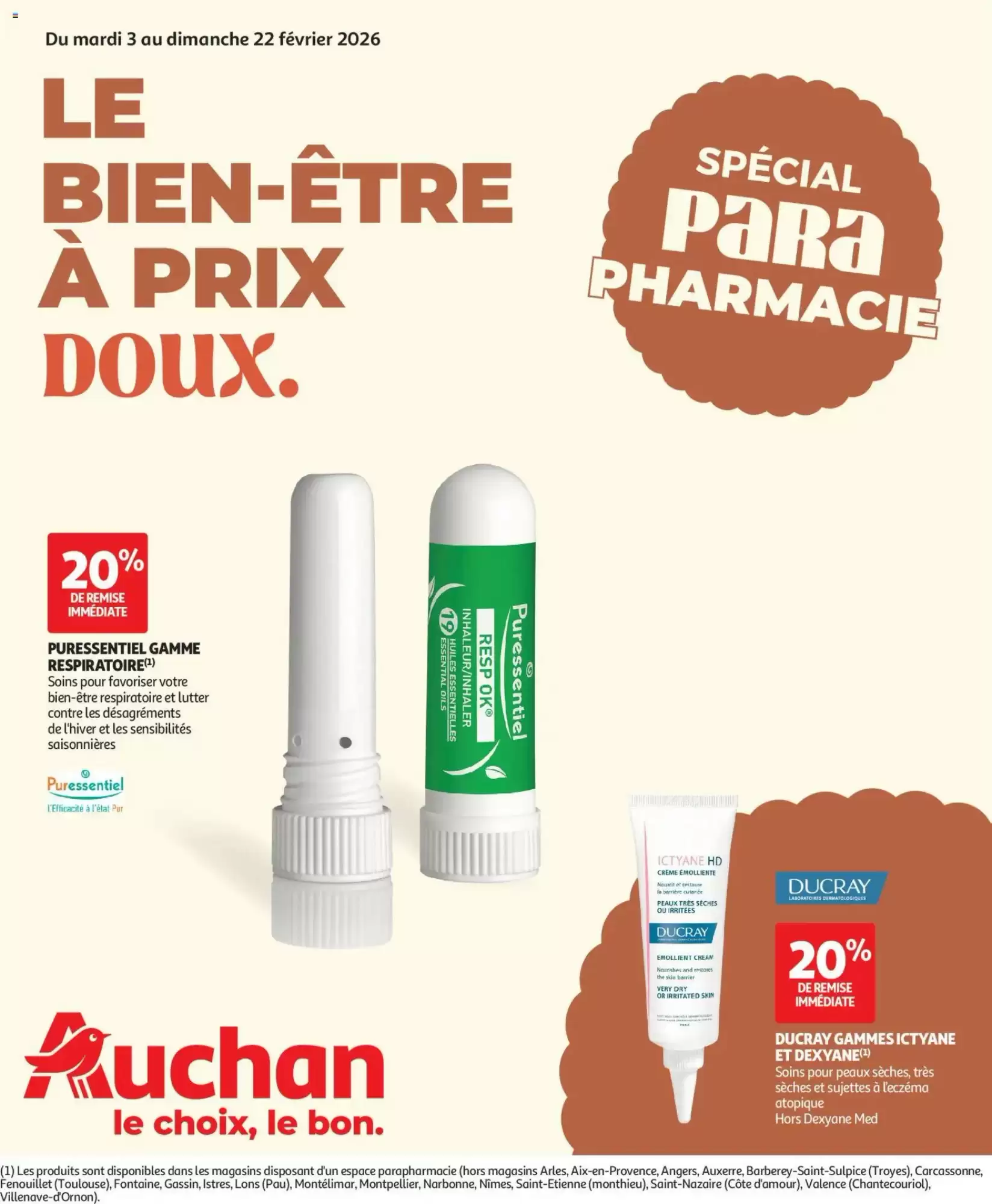 Catalogue Auchan Parapharmacie 03/02/2026 – 22/02/2026