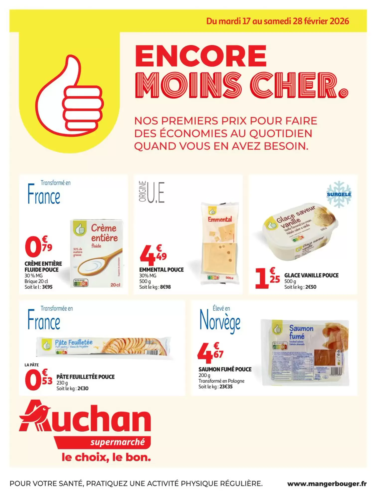 Catalogue Auchan Supermarch&eacute; 17/02/2026 – 01/03/2026