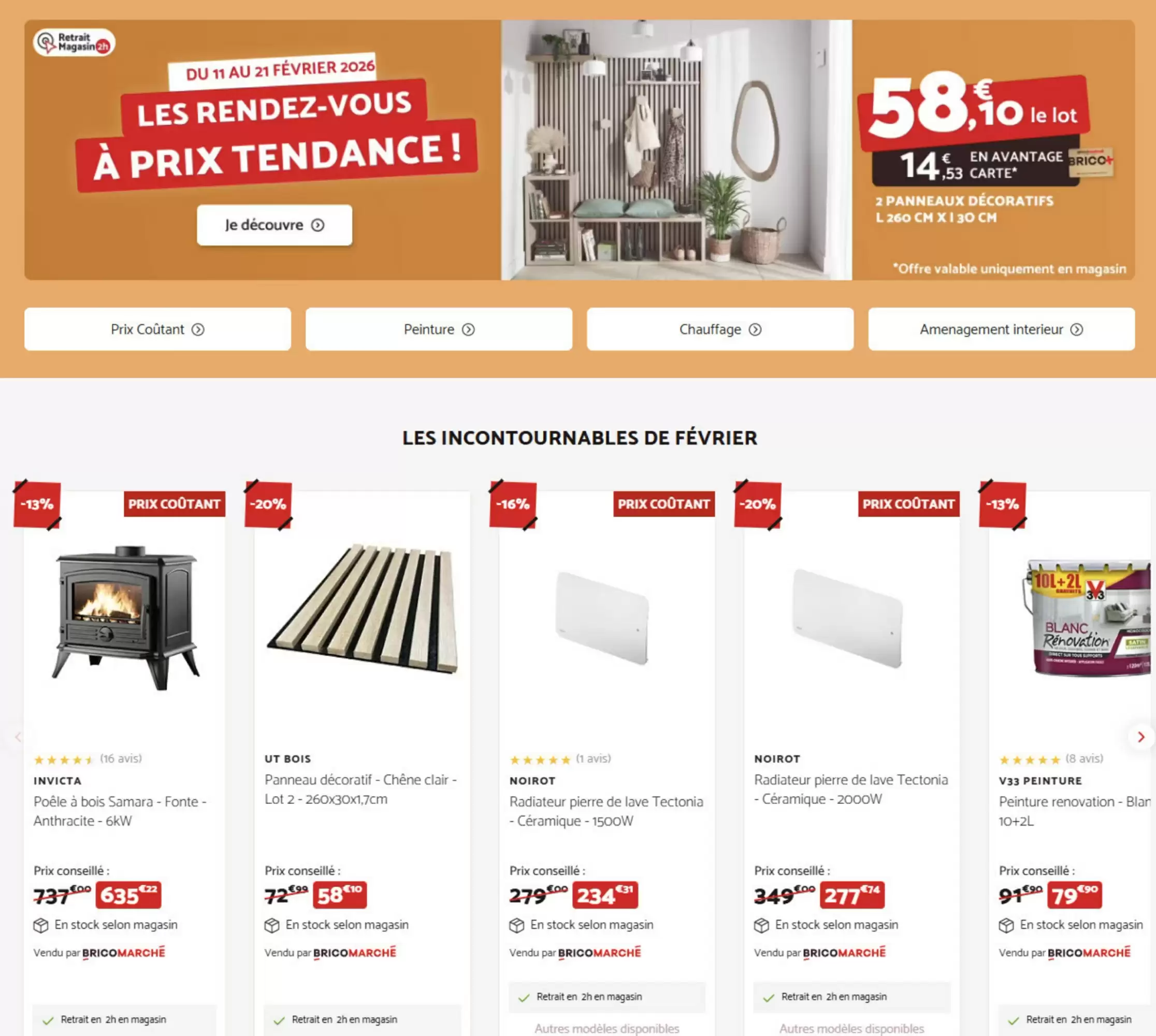 Catalogue Bricomarch&eacute; 11/02/2026 – 21/02/2026