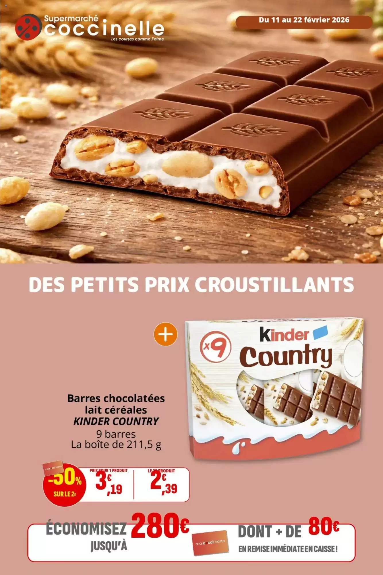 Catalogue Coccinelle Supermarch&eacute; 11/02/2026 – 22/02/2026