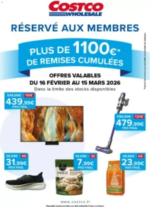 Catalogue Costco 16/02/2026 – 15/03/2026