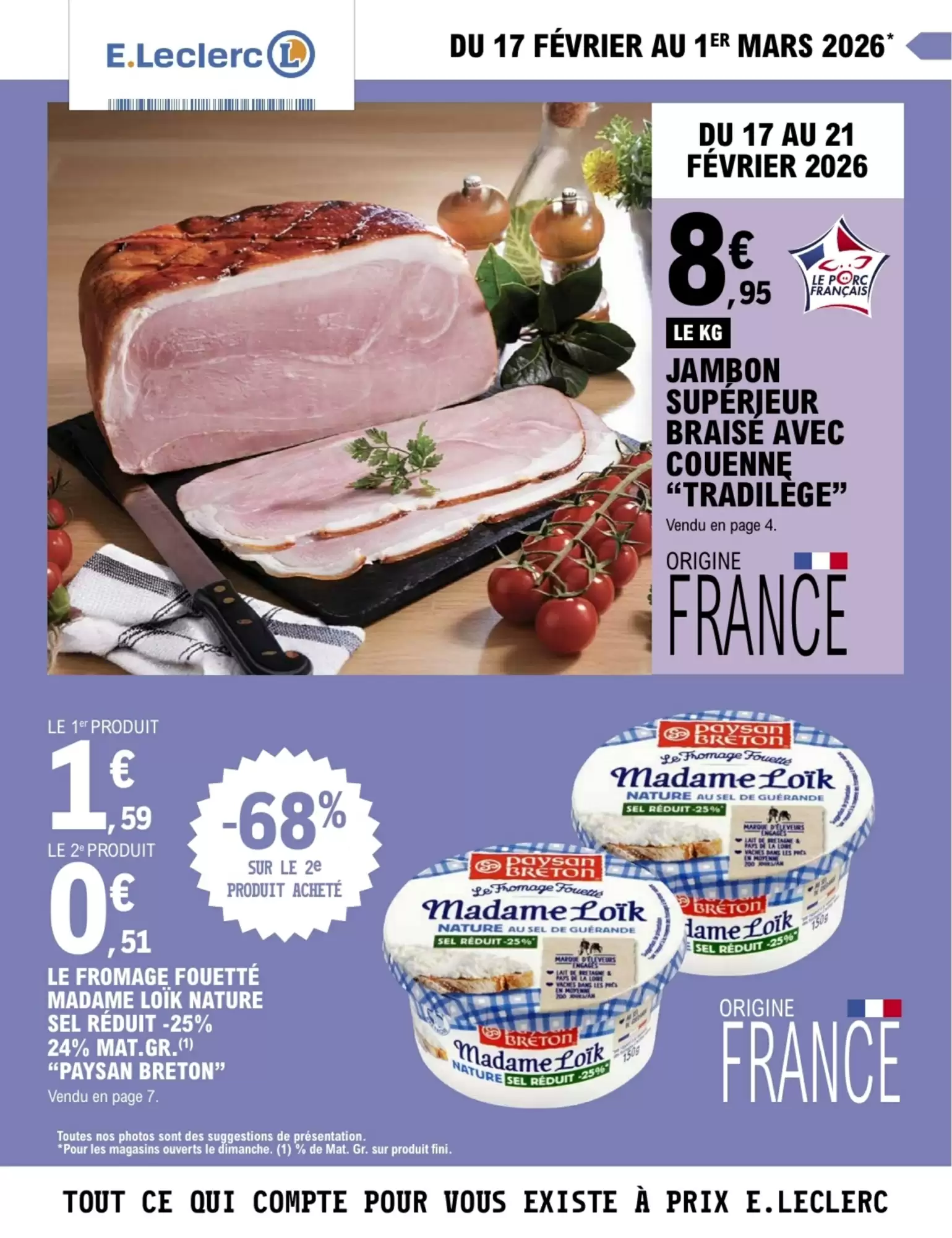 Catalogue E.Leclerc 17/02/2026 – 01/03/2026