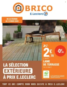Catalogue E.Leclerc Brico 24/02/2026 – 14/03/2026
