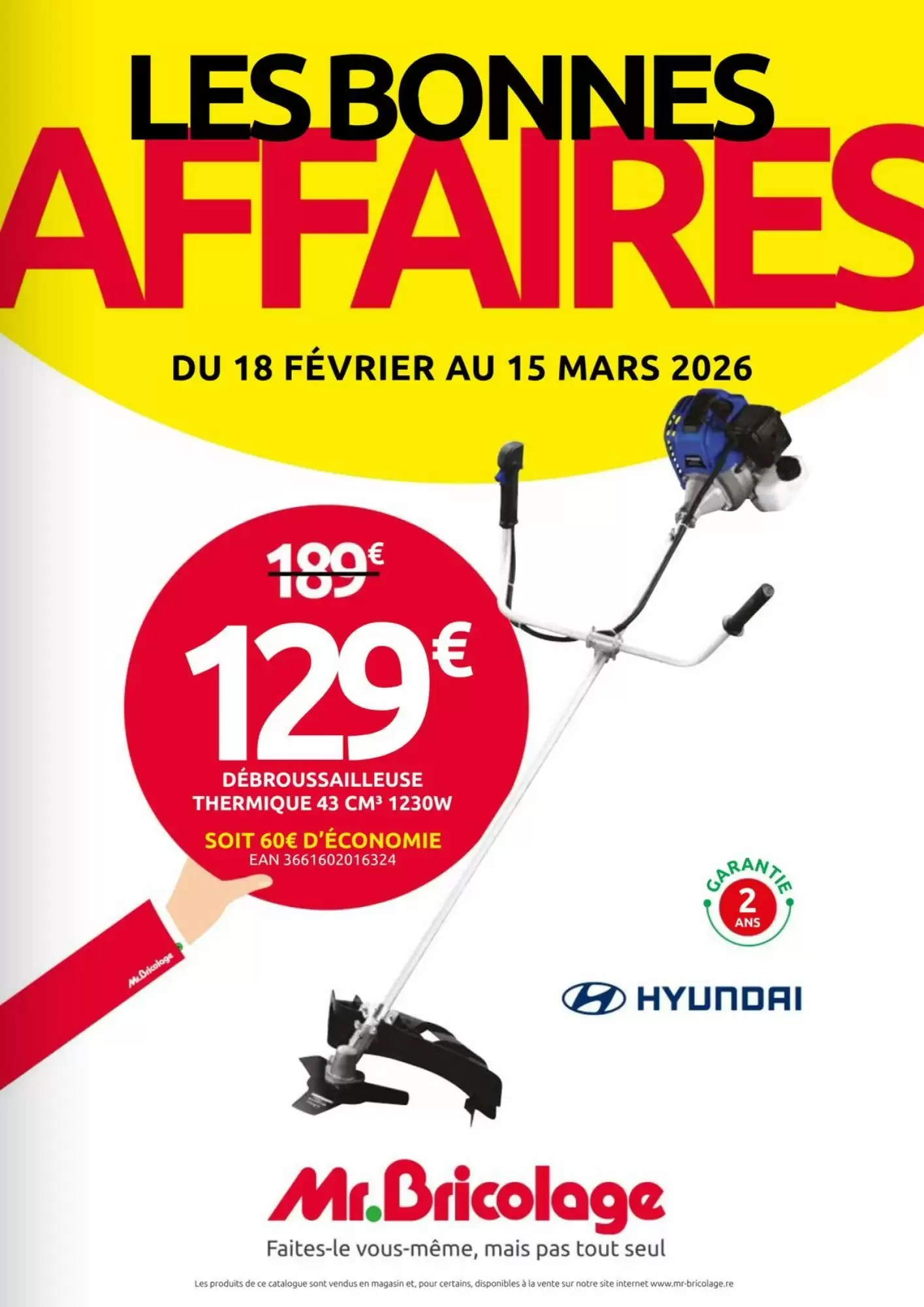 Catalogue Mr Bricolage 18/02/2026 – 15/03/2026