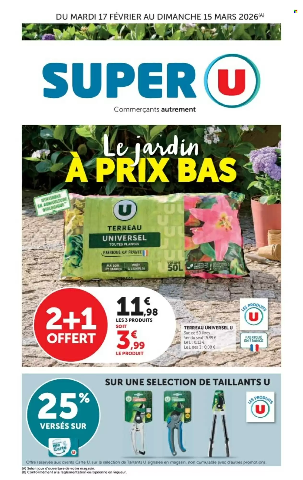 Catalogue Super U 17/02/2026 – 15/03/2026