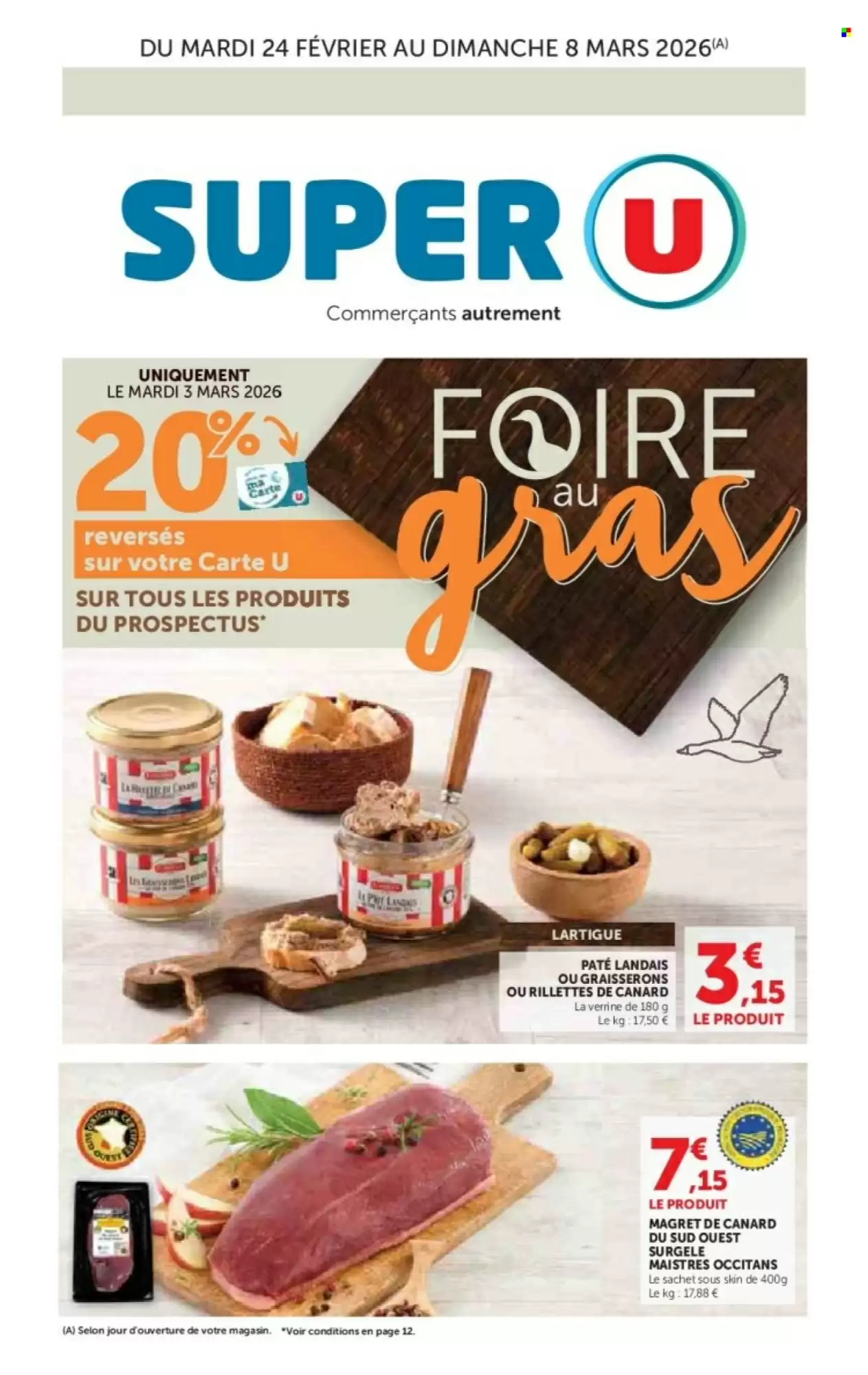 Catalogue Super U 24/02/2026 – 08/03/2026