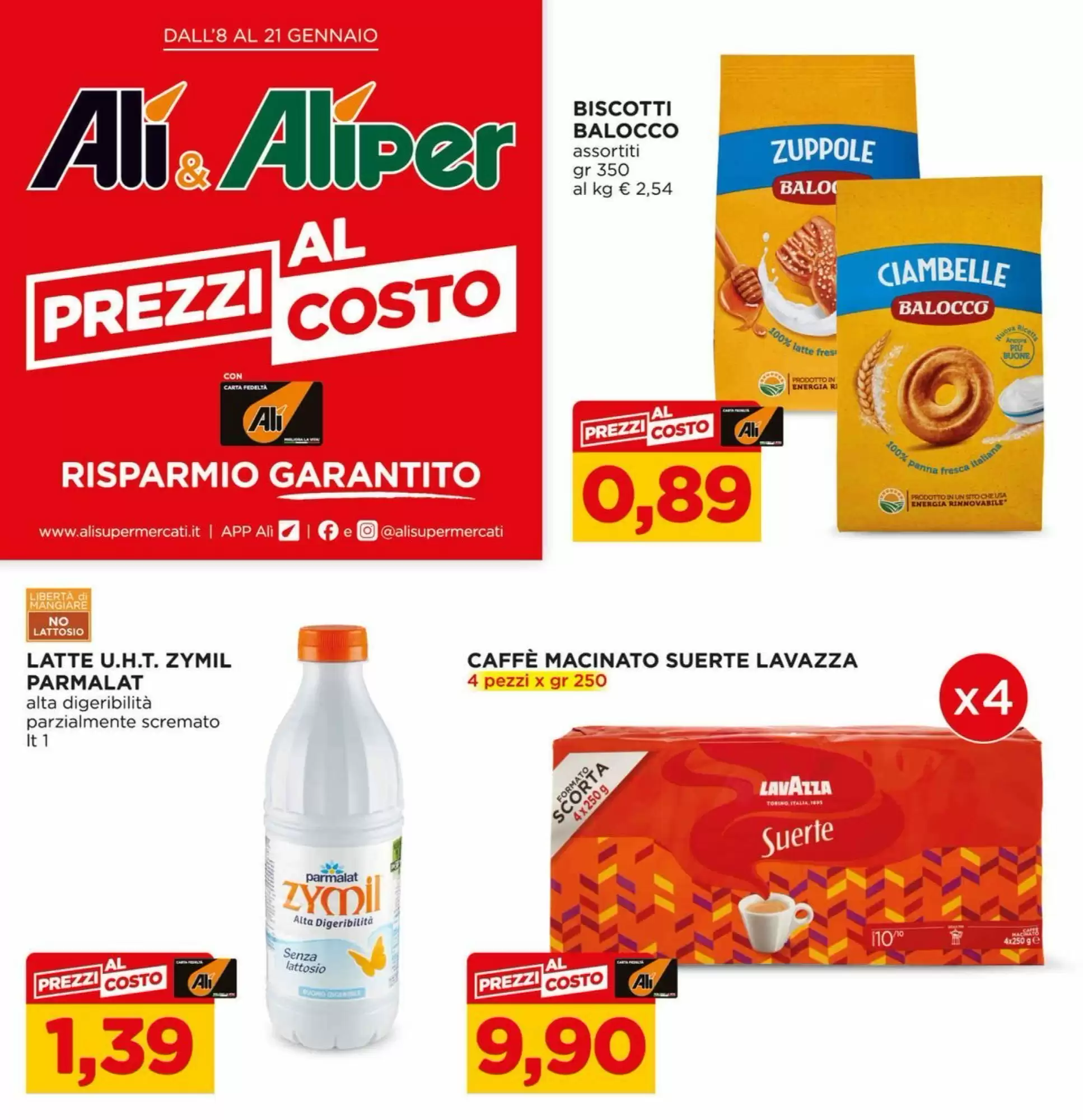 Volantino Al&igrave; Supermercati 08/01/2026 – 21/01/2026