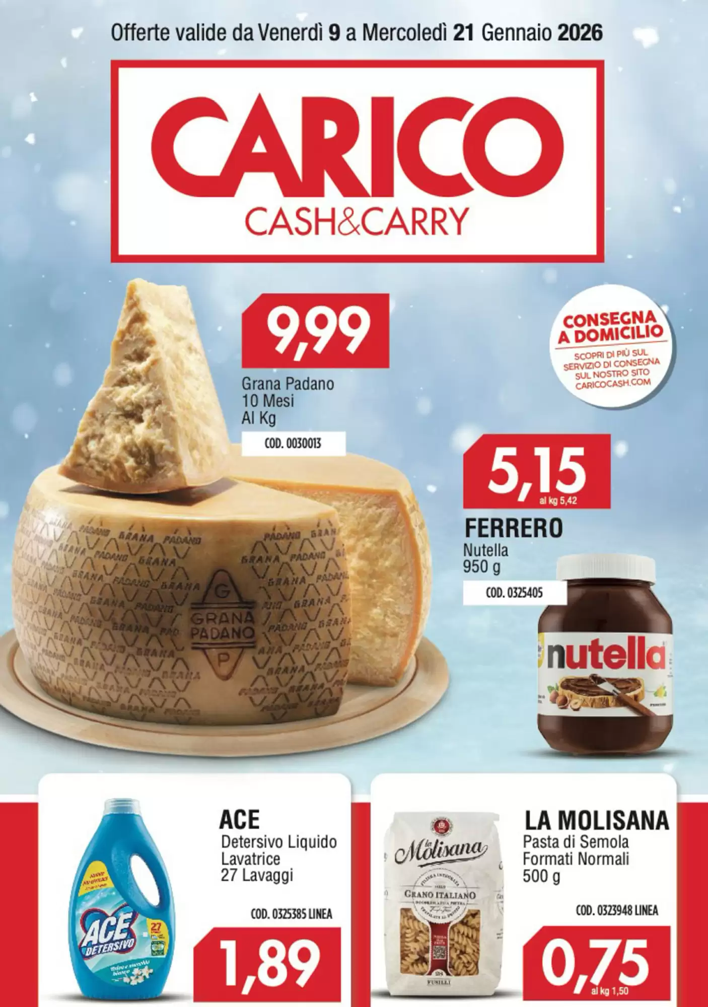 Volantino Carico Cash & Carry 09/01/2026 – 21/01/2026