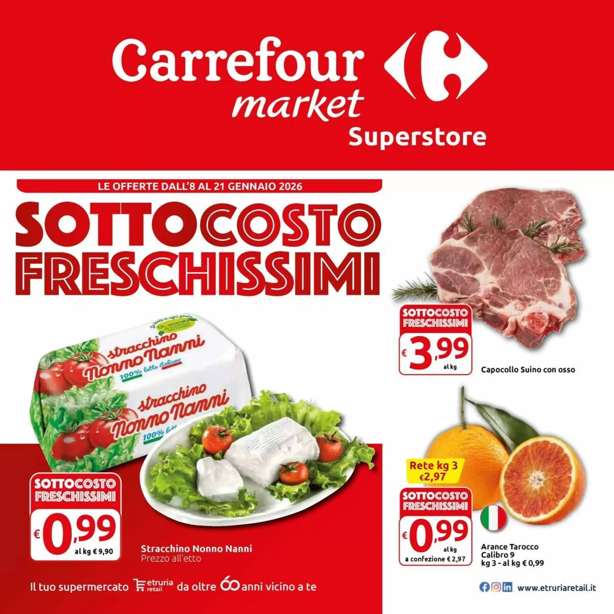 Volantino Carrefour Market 08/01/2026 – 21/01/2026