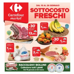 Volantino Carrefour Market 15/01/2026 – 26/01/2026