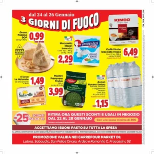 Volantino Carrefour Market 15/01/2026 – 26/01/2026