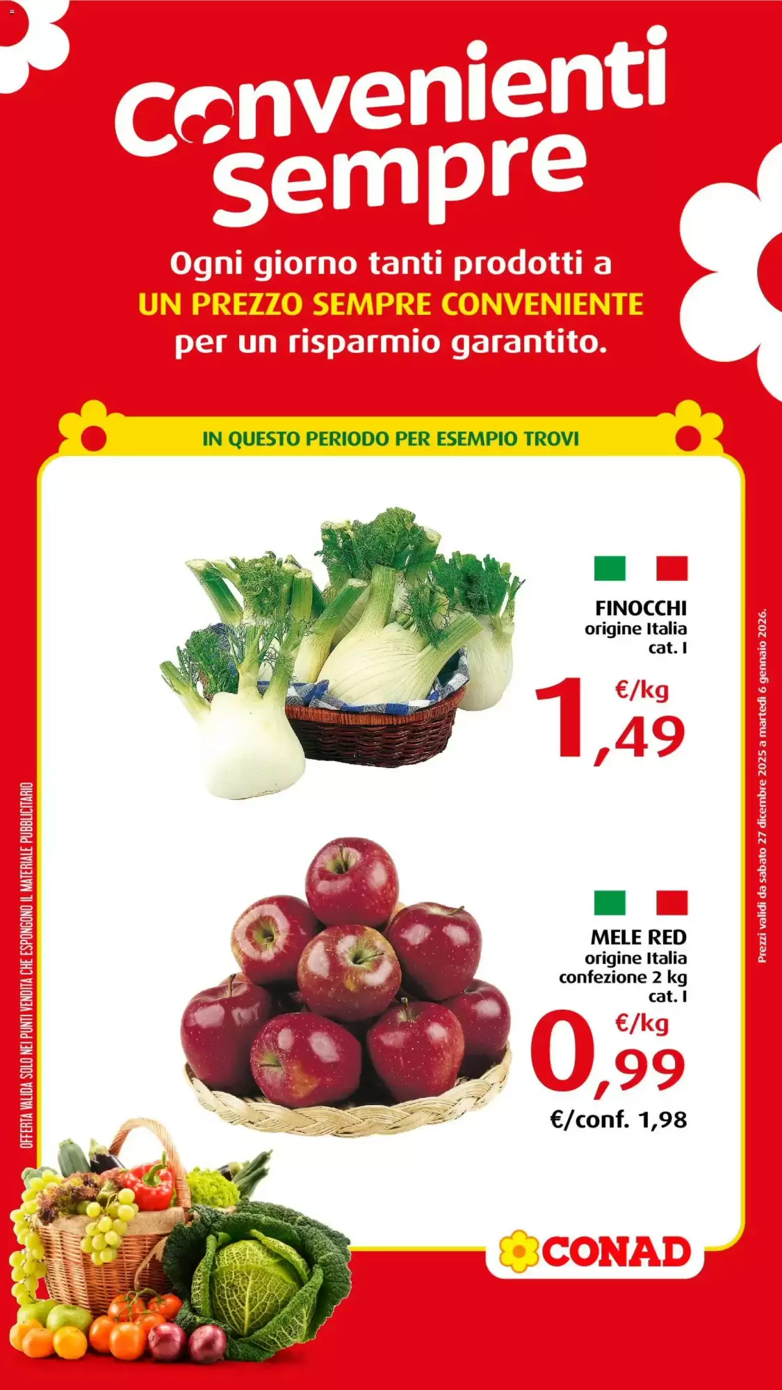 Volantino Conad 27/12/2025 – 06/01/2026