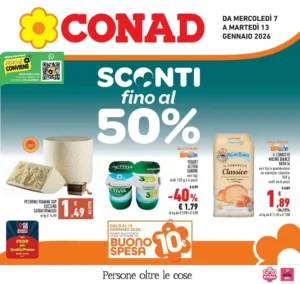 Volantino Conad 07/01/2026 – 13/01/2026