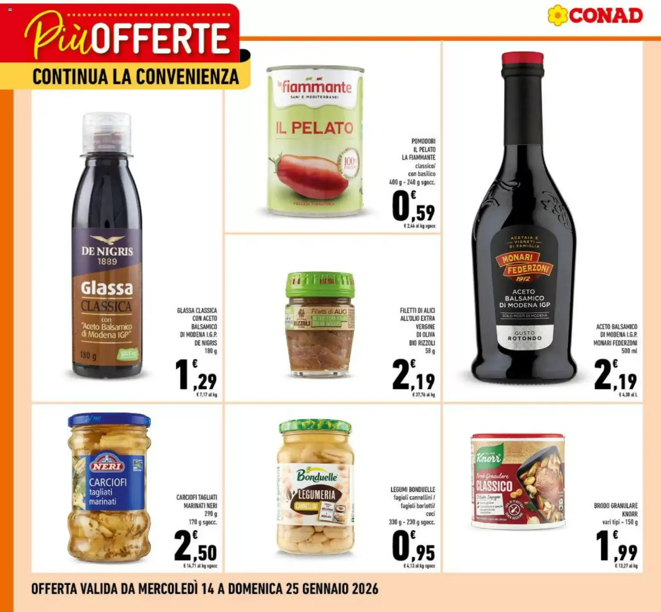 Volantino Conad 14/01/2026 – 25/01/2026