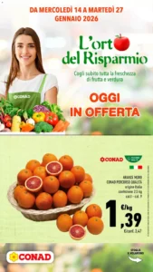 Volantino Conad 14/01/2026 – 27/01/2026