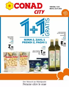 Volantino Conad City 13/01/2026 – 26/01/2026