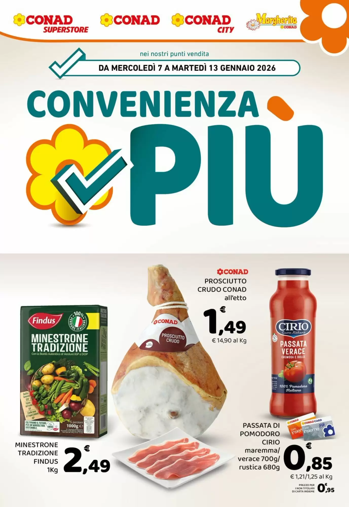 Volantino Conad Margherita 07/01/2026 – 13/01/2026