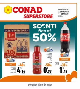 Volantino Conad Superstore 03/01/2026 – 11/01/2026