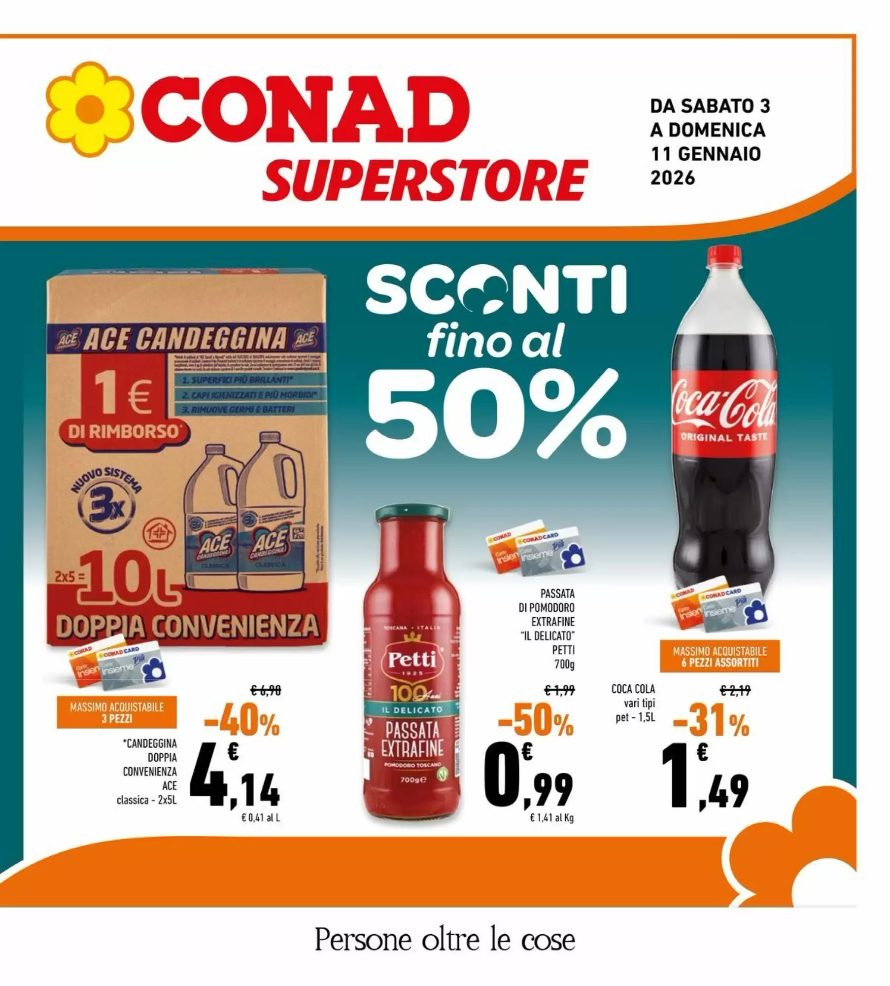Volantino Conad Superstore 03/01/2026 – 11/01/2026