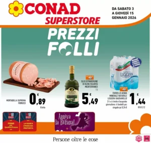 Volantino Conad Superstore 03/01/2026 – 15/01/2026