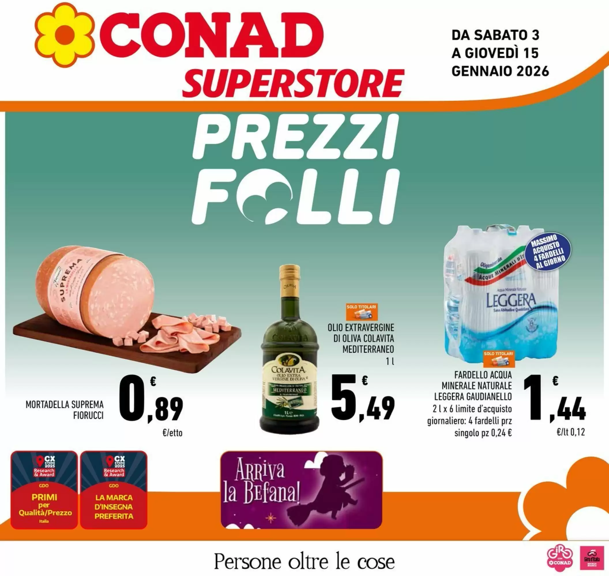 Volantino Conad Superstore 03/01/2026 – 15/01/2026