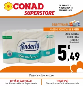 Volantino Conad Superstore 03/01/2026 – 11/01/2026