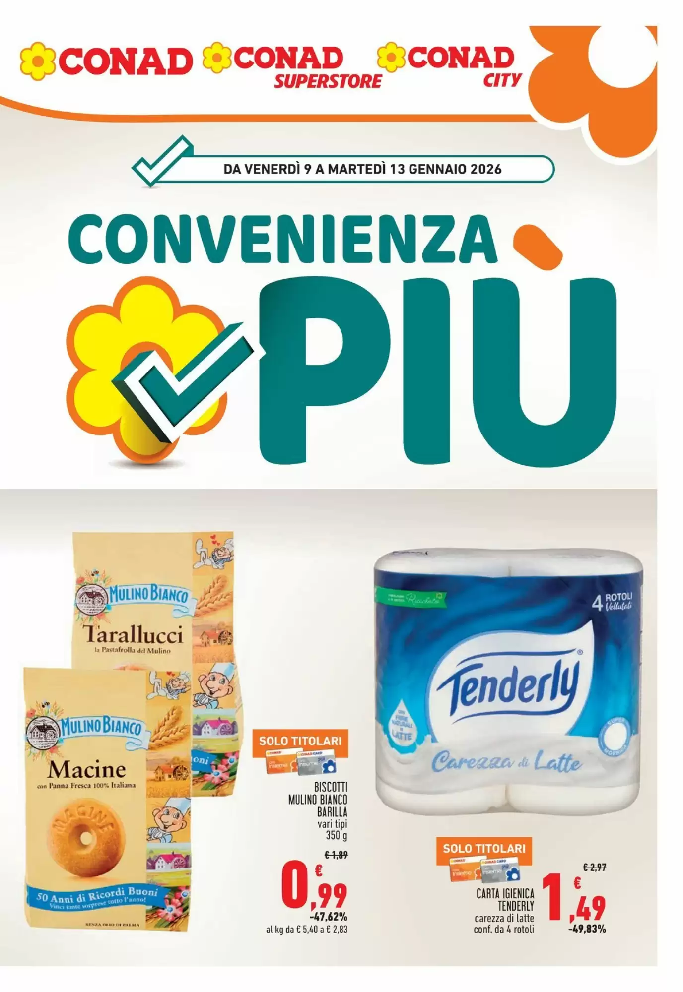 Volantino Conad Superstore 09/01/2026 – 13/01/2026