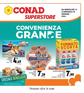 Volantino Conad Superstore 14/01/2026 – 25/01/2026