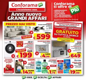 Volantino Conforama 08/01/2026 – 25/01/2026