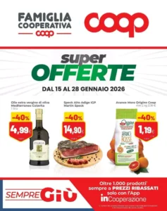 Volantino Coop famiglia cooperativa 15/01/2026 – 28/01/2026