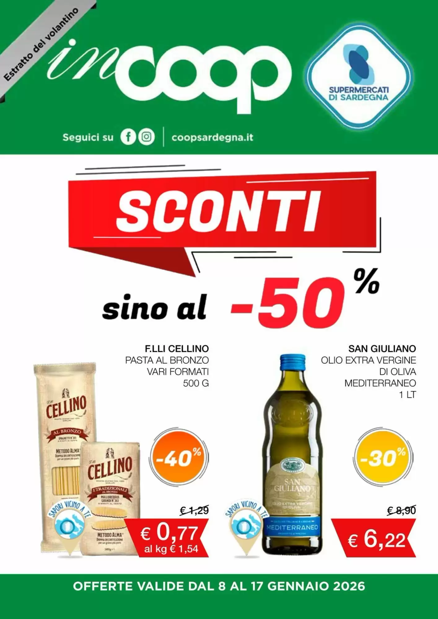 Volantino Coop Sardegna 08/01/2026 – 17/01/2026