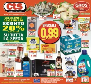 Volantino CTS Supermercati 16/01/2026 – 25/01/2026
