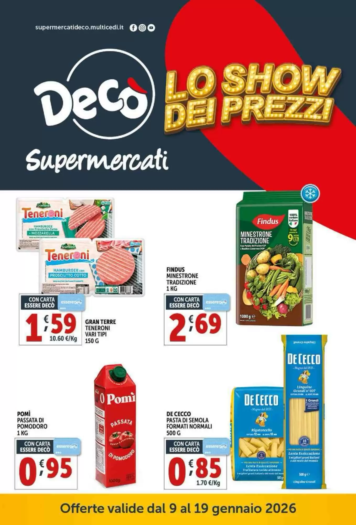 Volantino Deco Supermercati 09/01/2026 – 19/01/2026