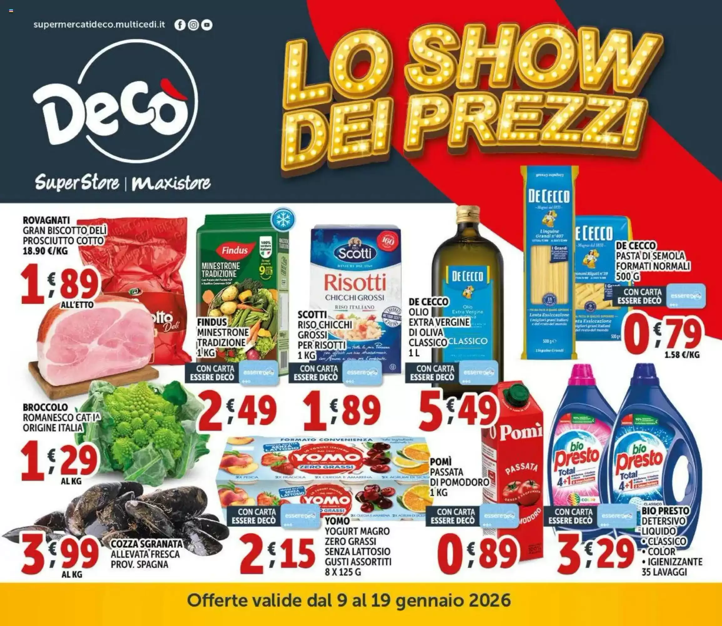 Volantino Deco Supermercati 09/01/2026 – 19/01/2026