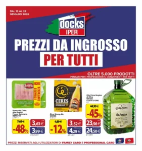 Volantino Docks Cash&Carry 15/01/2026 – 28/01/2026