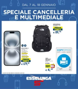 Volantino Esselunga 07/01/2026 – 18/01/2026